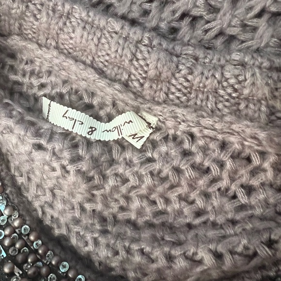 Willow & Clay long sleeve knit sweater with beaded and sequined neckline - Picture 3 of 7